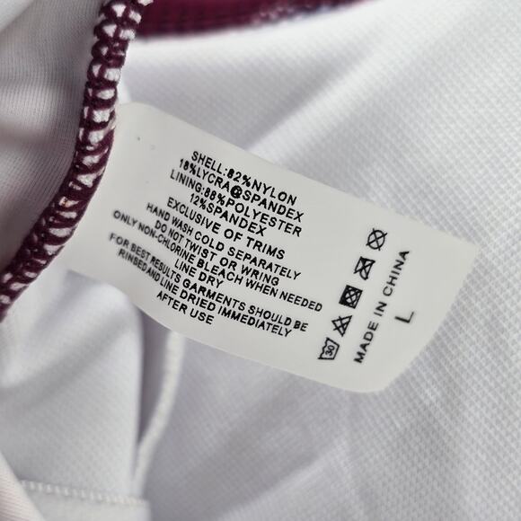 Summer Mae Purple Floral Bikini Swimwear Ruffle Cropped Top L Large - Picture 6 of 6